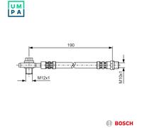 BRAKE HOSE 1 987 476 719 FOR VW AUZ/ASU 2.0L AEB/AUG/ATW/APU/ANB/ARG/APT 1.8L