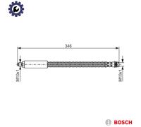 Bosch 1987476859 Brake Hose (BH503)