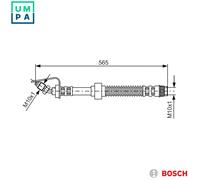 BRAKE HOSE 1 987 476 906 FOR RENAULT MASTER/II/Bus/Platform/Chassis/Van OPEL