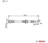 BOSCH 1 987 476 909 Brake hose