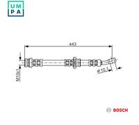 BOSCH 1 987 476 909 Brake hose