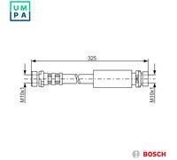Bosch Brake Hose Rear 1987476994 Hydraulic 1151027 1217819 1426701 2S612282AD
