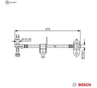 New Brake Hose for FORD FORD AUSTRALIA:TRANSIT Bus,TRANSIT Van 4419596 4447739