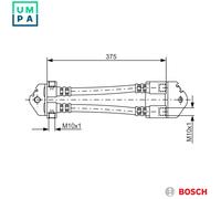 BOSCH 1 987 481 072 Brake hose