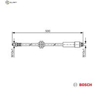 Bosch Brake Hose 1 987 481 172 for Fiat Panda (Hatchback / Van / Classic)