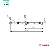 BOSCH 1 987 481 393 Brake hose