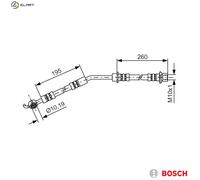 BRAKE HOSE 1 987 481 408 FOR TOYOTA DAIHATSU 1KR-FE 1.0L 3cyl YARIS1NR-FE 1.3L