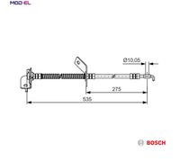 BOSCH 1 987 481 414 Brake hose