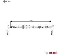 Bosch 1987481431 Brake Hose (BH1319)