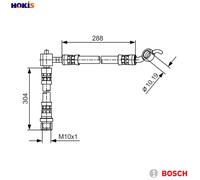 BOSCH 1 987 481 485 Brake hose