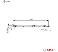 BOSCH 1 987 481 497 Brake hose