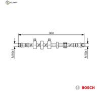 BRAKE HOSE 1 987 481 538 FOR VW CARAVELLE/TRANSPORTER/IV/Bus/EUROVAN/Mk 2.0L