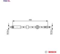 BRAKE HOSE 1 987 481 590 FOR BMW N52B25A 2.5L M57D30 N52B30A N53B30A 3.0L 6cyl