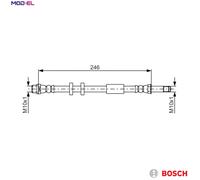 BRAKE HOSE 1 987 481 714 FOR AUDI A8L CHJA/CYPA 2.0L 4cyl A8LCPAA/CVBA 2.5L 6cyl