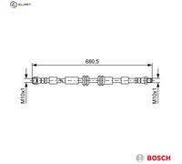 BOSCH 1 987 481 734 Brake hose