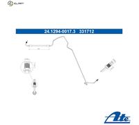 ATE BRAKE HOSE 24129400173 FOR RENAULT