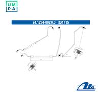 Flexible brake hose 24.1294-0020.3 ATE for RENAULT MEGANE II Sport Tourer