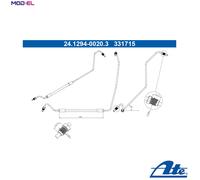 Flexible brake hose 24.1294-0020.3 ATE for RENAULT MEGANE II Sport Tourer