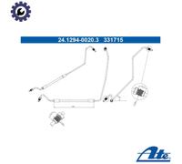 Flexible brake hose 24.1294-0020.3 ATE for RENAULT MEGANE II Sport Tourer