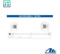 ATE 24.5103-0320.3 Brake hose