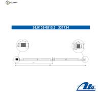 ATE 24.5103-0513.3 Brake hose