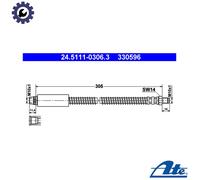 BRAKE HOSE PIPE LINE FOR PEUGEOT 206 T3E KFT HFX TU1AE5 KFV KFW 8HX 8HZ 8HR NFU