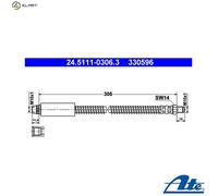 BRAKE HOSE PIPE LINE FOR PEUGEOT 206 T3E KFT HFX TU1AE5 KFV KFW 8HX 8HZ 8HR NFU