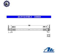 BRAKE HOSE FOR FIAT STILO 192 192 B2 000 192 A8 000 937 A5 000 192 A9 000 ATE