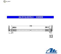 ATE 24.5112-0315.3 Brake hose