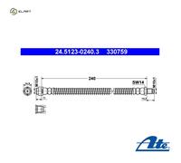 ATE 24.5123-0240.3 Brake hose