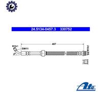 ATE 24.5134-0457.3 Brake hose