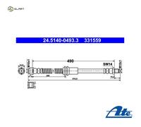 Front Brake Hose Line MB:X204,GLK A2044200748 2044200748
