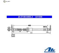 NEW BRAKE HOSE PIPE LINE FOR MERCEDES BENZ GLK CLASS X204 OM 651 916 M 272 948