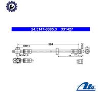 BRAKE HOSE FOR VW SEAT PASSAT VARIANT 3A5 35I ABV ABF AAA PASSAT 3A2 35I ADX ATE