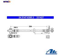 BRAKE HOSE FOR VW SEAT PASSAT VARIANT 3A5 35I ABV ABF AAA PASSAT 3A2 35I ADX ATE