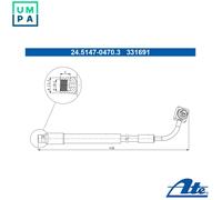 ATE 24.5147-0470.3 Brake hose