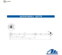ATE 24.5147-0510.3 Brake hose