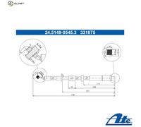 BRAKE HOSE 24.5149-0545.3 FOR ALFA ROMEO PEUGEOT JEEP FIAT 600e CITROËN 1.2L