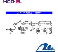 BRAKE HOSE 24.5157-0218.3 FOR OPEL MERIVA/VAN/MPV ZAFIRA/Box/Body/MPV/FAMILY