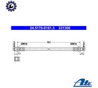 NEW BRAKE HOSE PIPE LINE FOR VW SEAT AUDI PASSAT VARIANT 3A5 35I ABV ABF 2E ADY