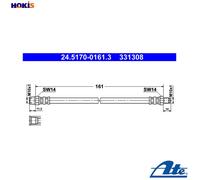 NEW BRAKE HOSE PIPE LINE FOR VW SEAT AUDI PASSAT VARIANT 3A5 35I ABV ABF 2E ADY