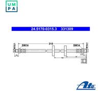 BRAKE HOSE PIPE LINE FOR AUDI VW SEAT 80 80 82 B1 ZA ZB YJ ZC YN ZF YP XX FY EP