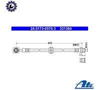 BRAKE HOSE PIPE LINE FOR MINI MINI R50 R53 W10 B16 A W11 B16 A 1ND 1ND TV W10