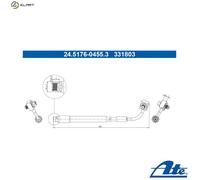 ATE 24.5176-0455.3 Brake hose