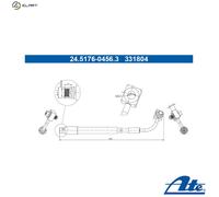 Brake Hoses ATE 24.5176-0456.3 for OPEL