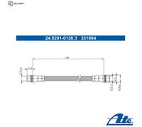 ATE 24.5201-0130.3 Brake hose