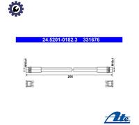ATE 24.5201-0182.3 Brake hose