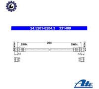 ATE 24.5201-0204.3 Brake hose