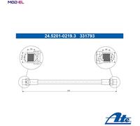 Brand New Brake Hose For BMW Z3 98-03 34321163759
