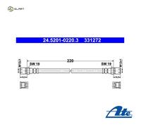 BRAKE HOSE FOR MERCEDES-BENZ UNIMOG/MB-TRAC OM353.959/940/980/901/902/958 5.7L